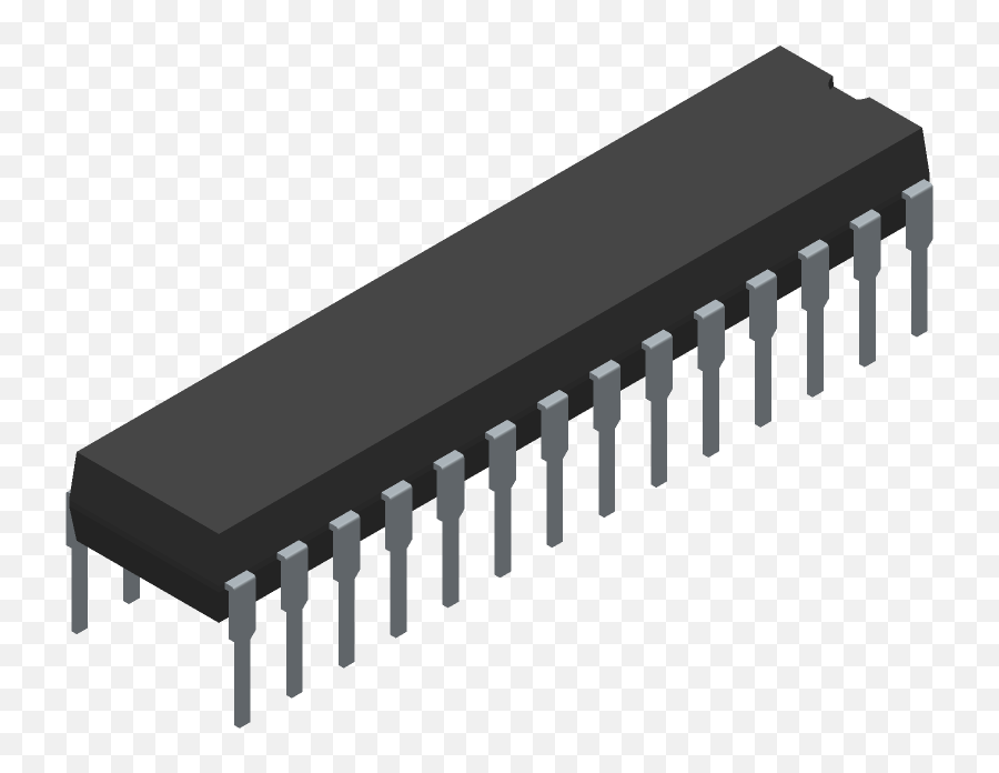 Atmega48 - 20pi Microchip Pcb Footprint U0026 Symbol Download 8051 Microcontroller Tranparent Png,Microchip Png
