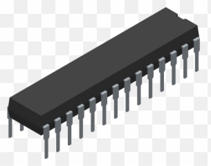 Atmega48 - 20pi Microchip Pcb Footprint U0026 Symbol Download 8051 Microcontroller Tranparent Png,Microchip Png