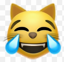 Cat Laughing Emoji Freetoedit - Cat Laughing Emoji png