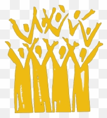 Choir Sing Alto - Gospel Choir Singing Clipart Png,Praise Png