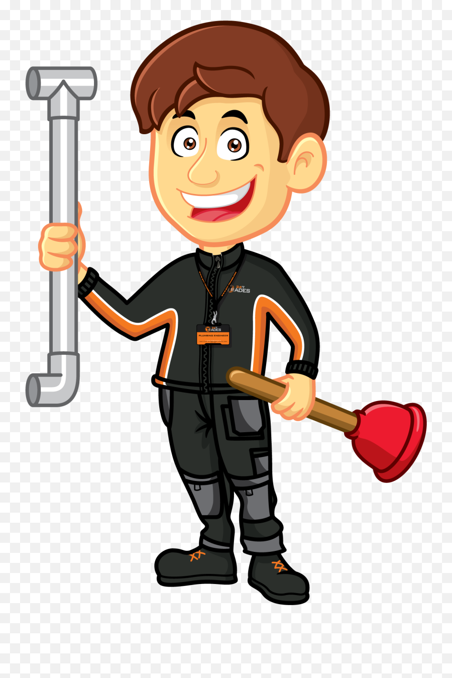 Clip Stock Plumber Clipart Plumbing - Cartoon Plumber Png,Plumbing Png