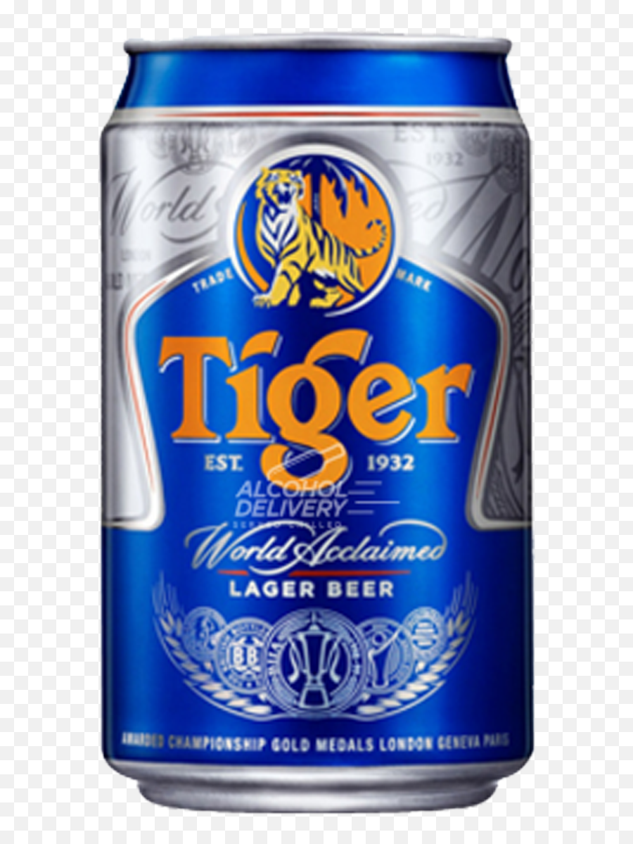 Tiger Beer Can 33 Cl - Lager Centaurus International Tiger Lager Beer Can 320ml Png,Beer Can Png