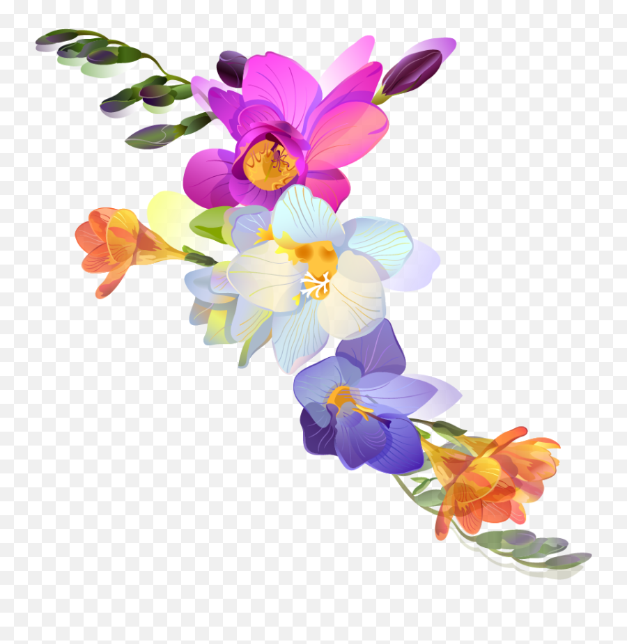 Png - Clipart Free Freesia,Spring Flowers Png