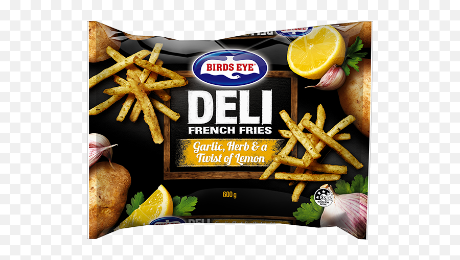 Deli Seasoned French Fries Garlic Herb U0026 A Twist Of Lemon - Birds Eye Deli Fries Png,French Fries Transparent