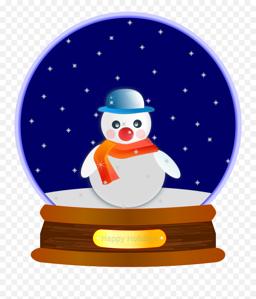 Download Snowing Clipart Animated - Christmas Snow Globe Clip Art Png,Snowing Png