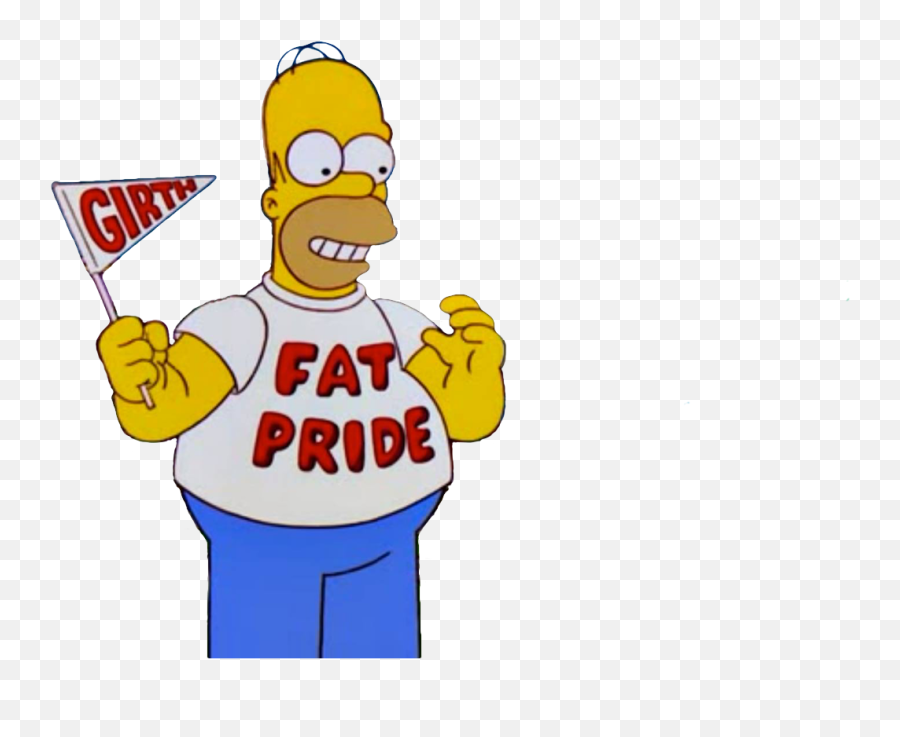 I Made A Png File Of Homer Rockinu0027 Some Fat Pride Use It - Homer Fat Pride,Pride Png