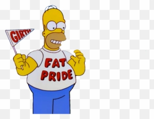 I Made A Png File Of Homer Rockinu0027 Some Fat Pride Use It - Homer Fat Pride,Pride Png