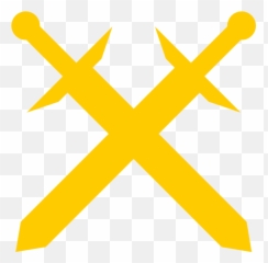 Crossed Swords Png - Crossed Sword Transparent Background Clipart