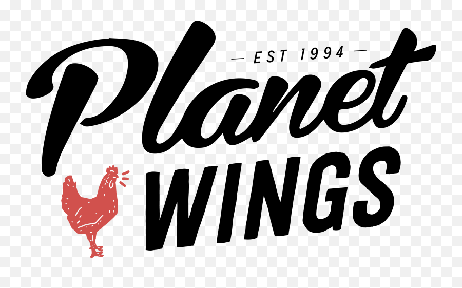 Download Wingstop Logo Png - Planet Wings,Rooster Png