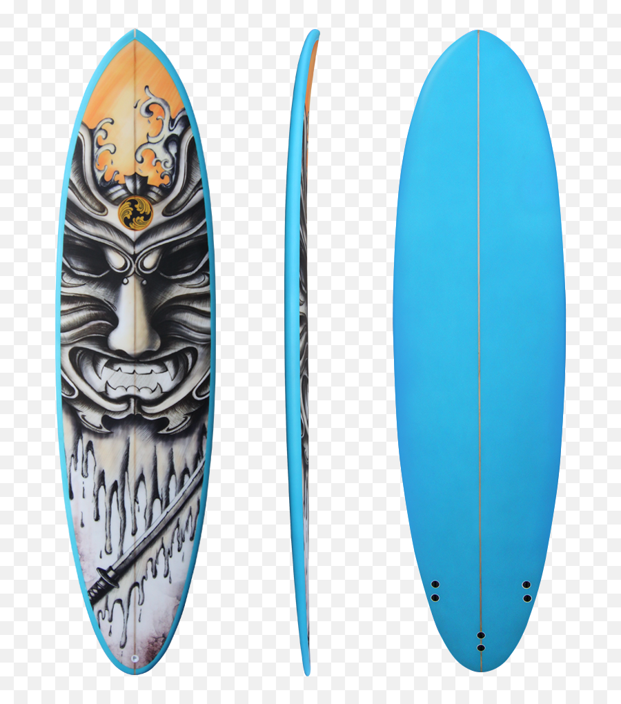 Sun Samurai Warrier - Fun Board Wwwshogunsurfingcomau Funboard Design Png,Surf Board Png