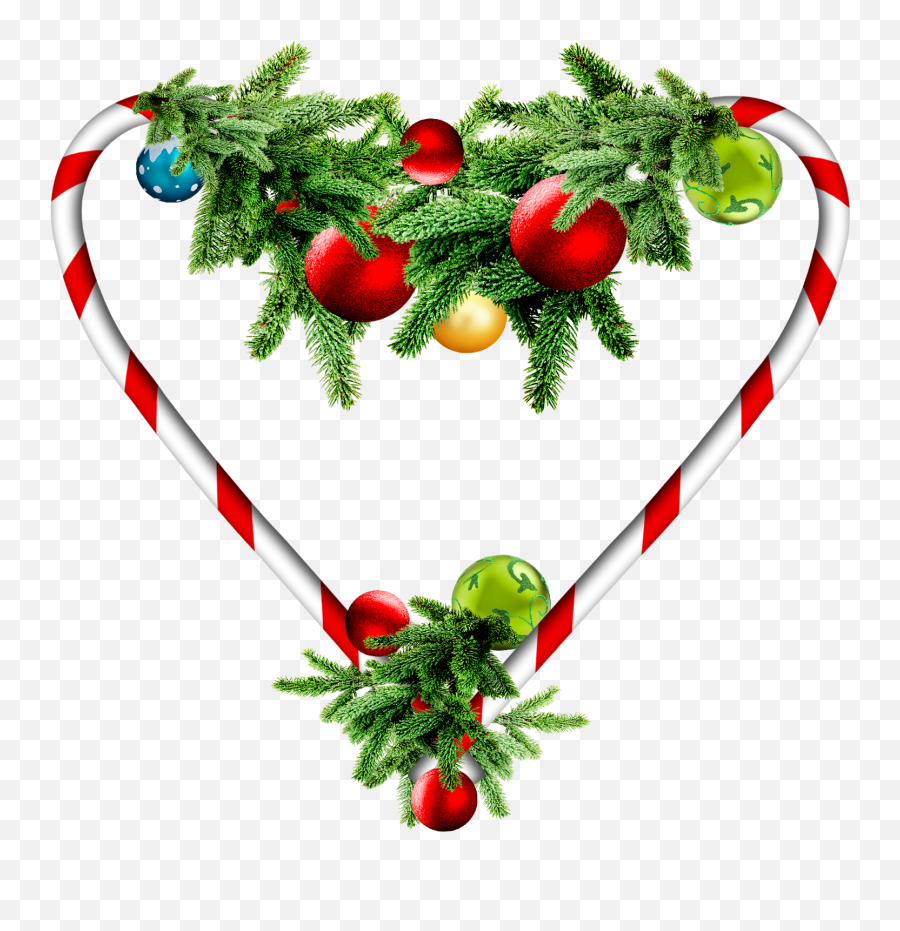 Download Hd Adornos Con Corazón Para Navidad - Christmas Adorno Navidad Png Fondo Transparente,Coraz??n Png