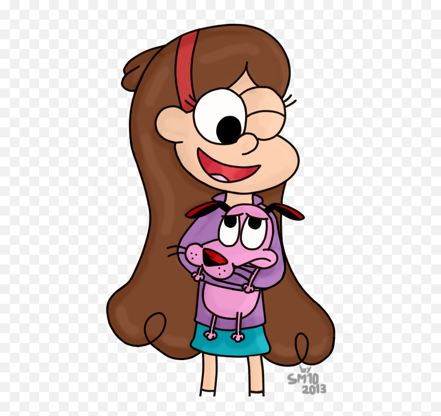 2013 Mabel Pines Dog Cartoon Facial Expression Nose - Mabel Courage The Cowardly Dog Gravity Falls Png,Courage The Cowardly Dog Transparent