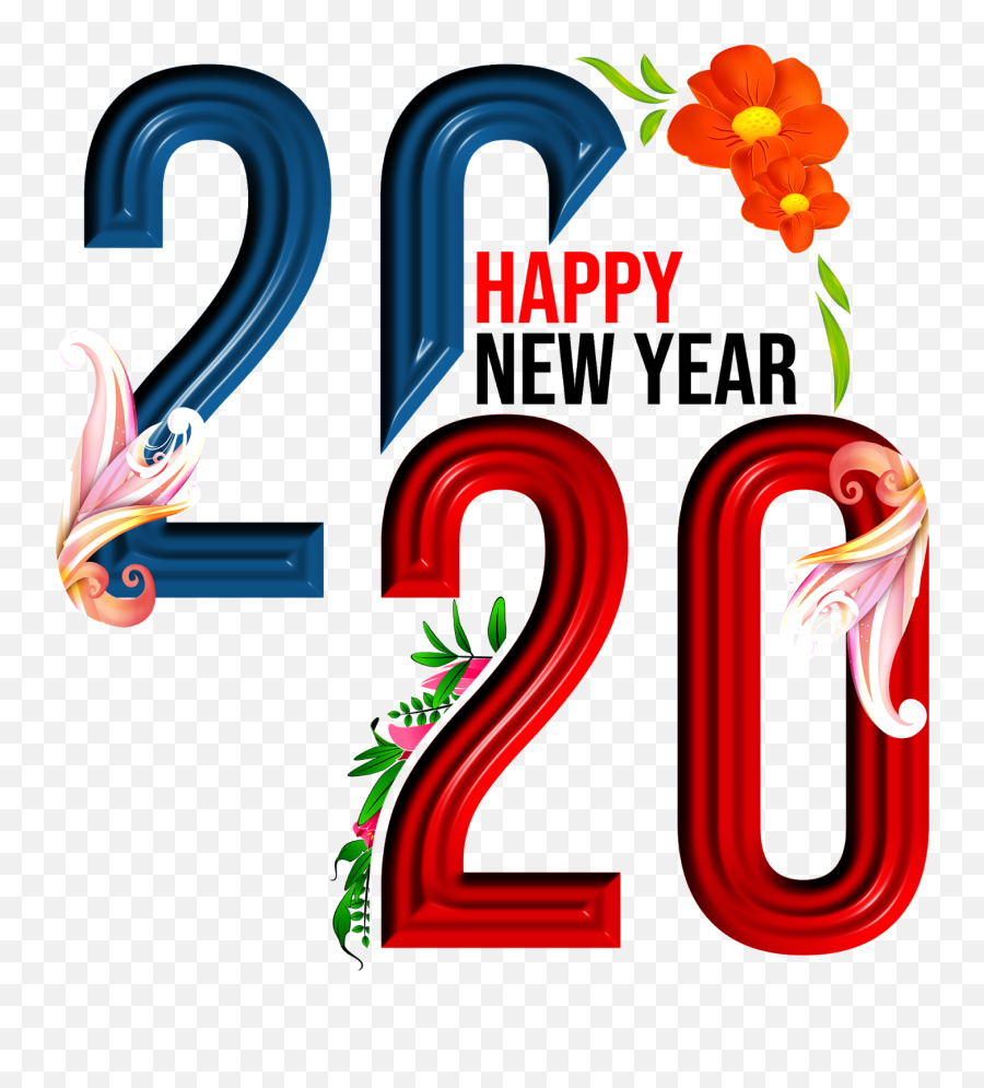 Happy New Year 2020 Png Transparent - Vertical,Happy New Year Png Transparent