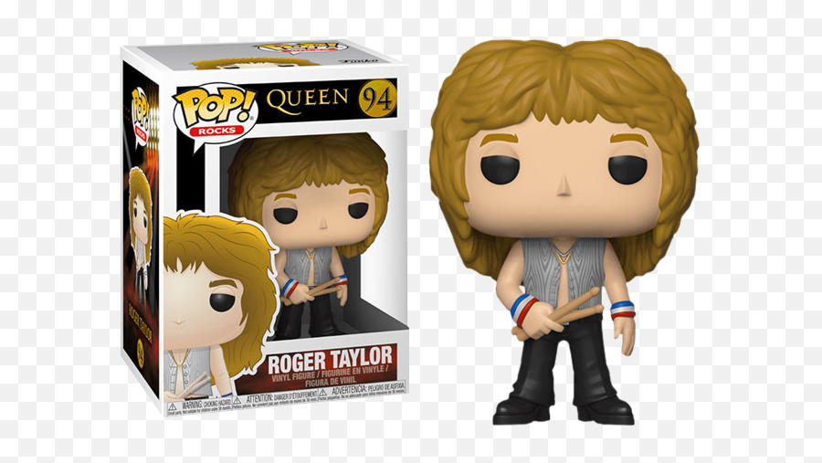 Funko Pop Queen - Roger Taylor 94 Funko Pop Roger Taylor Png,Funko Pop Png