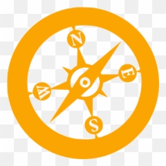 Orange Safari Icon - Navy Blue Logo png