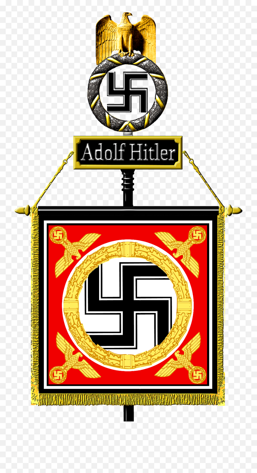 Emblems Of The Third Reich - Flags Personal Standard Of Hitler Png,Hitler Transparent Background