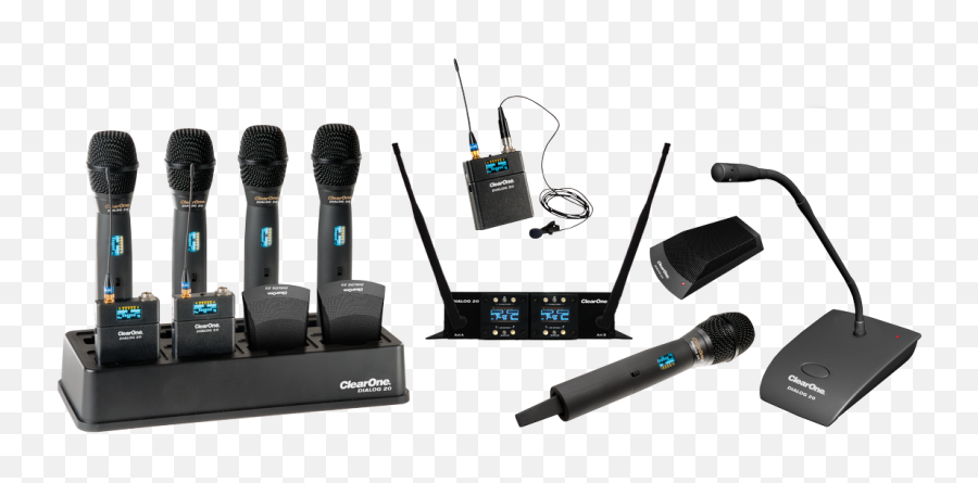 Dialog 20 2 - Channel Wireless Microphone System Clearone Clearone Dialog 20 Png,Icon Microphones
