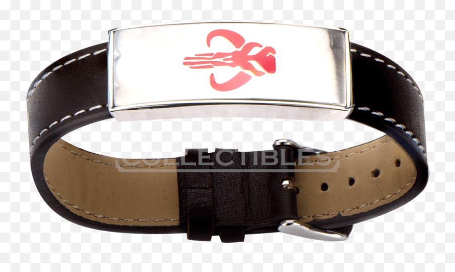 Download Star Wars Mandalorian Symbol Leather Id Bracelet - Jewellery Png,Boba Png