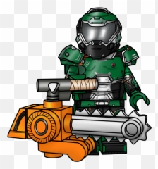 Doometernal - Lego Doomguy Custom Minifigure png