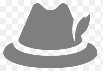 Gray German Hat Icon - Png