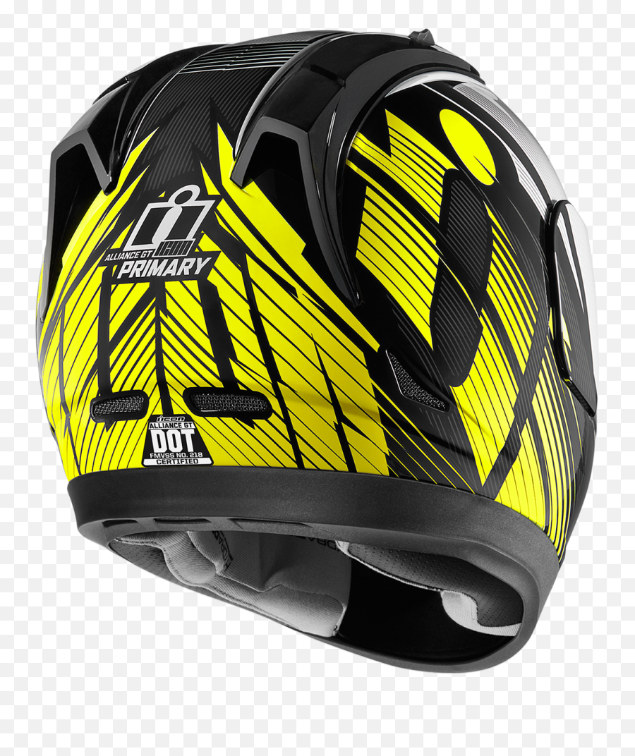 Helmet Algt Primary Hv - Icon Moto Yellow Helmet Png,Icon Alliance Gt Primary Helmet