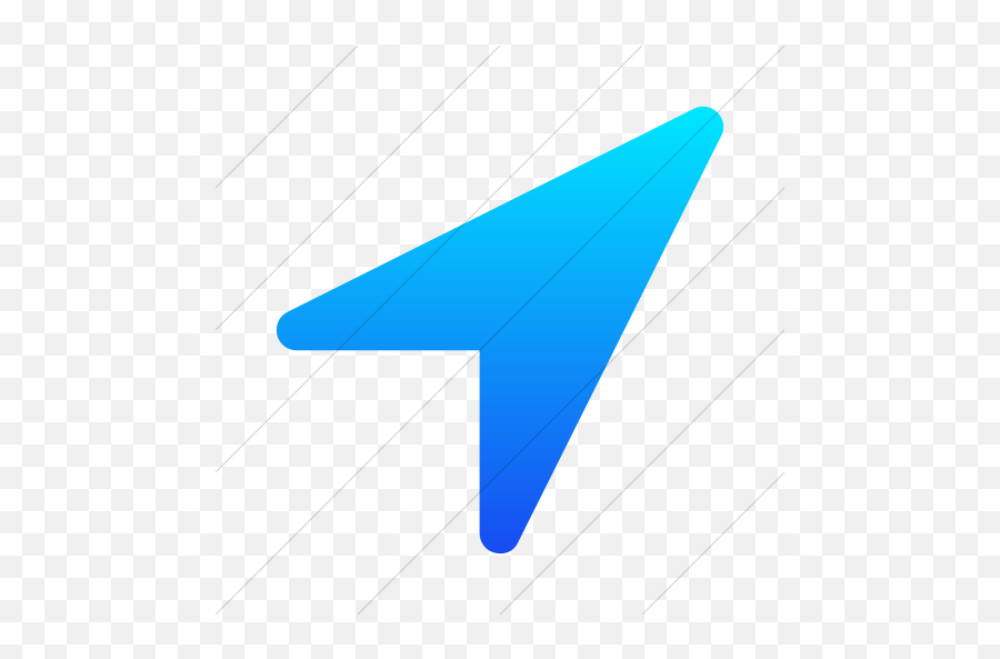 Simple Ios Blue Gradient Bootstrap Font - Location Arrow Ios Icon Png,Location Icon Iphone