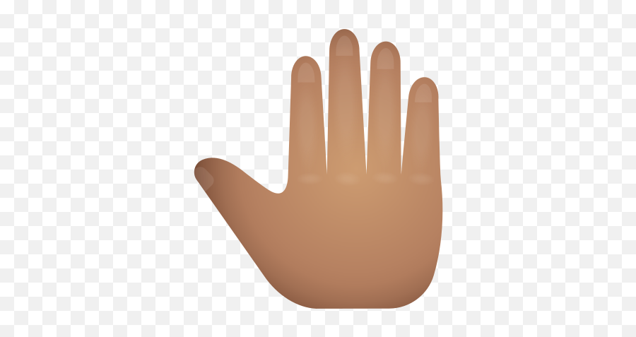 Raised Back Of Hand Medium Skin Tone Icon - Sign Language Png,Hand Waving Icon