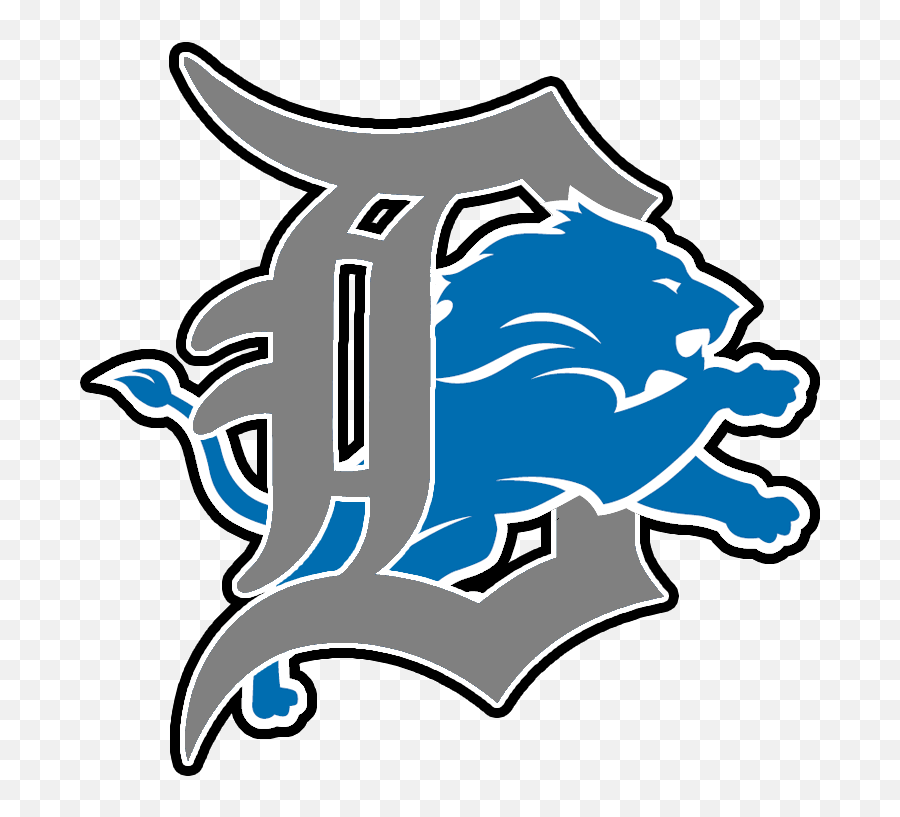 Drawing Lions Logo Detroit Lion - El Monte High School Lions Png,Detroit Lions Logo Png