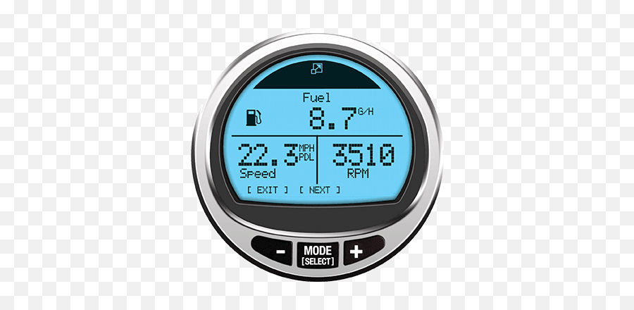 Gauges U0026 Displays Mercury Marine - Mercury Smartcraft Monitor Png,Fuel Gauge Icon