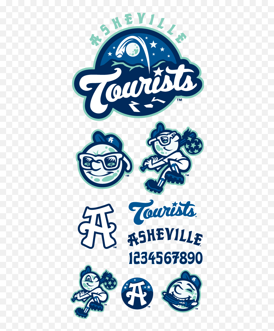 Asheville Tourists Logos By Brandiose Sports Logo Design - Asheville Tourists Baseball Png,Icon Media Asheville