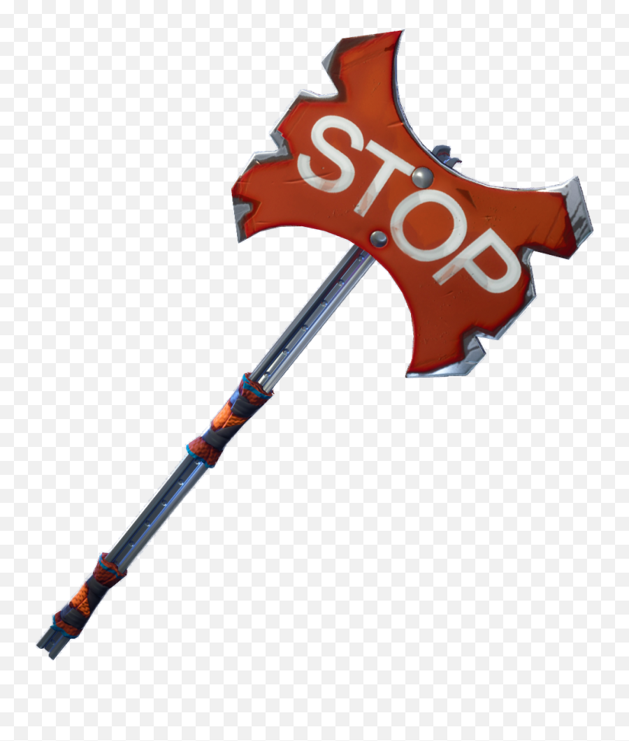 Download Weapon Equipment Pickaxe Baseball Fortnite Axe Hq - Fortnite Pickaxe Stop Sign Png,Hatchet Png