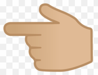 Backhand Index Pointing Left Medium - light Skin Tone Emoji Gif Finger png