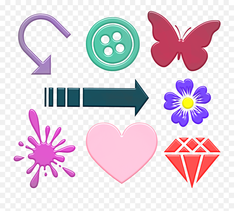 Scrapbook Clip Art Arrows Button - Free Image On Pixabay Girly Png,Scrapbook Icon