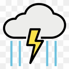 Thunderstorm - Free weather icons Weather Blizzard Icon png