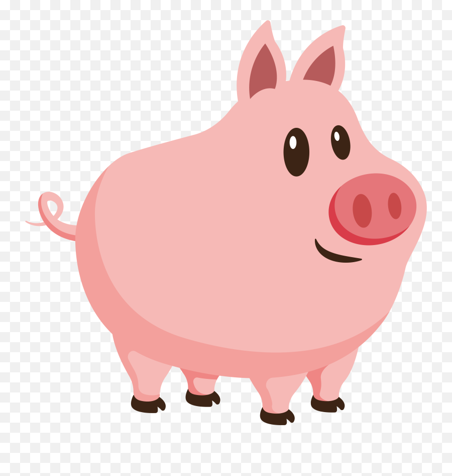Pink Pig Cliparts - Pig Clipart Transparent Background Png,Pig Png