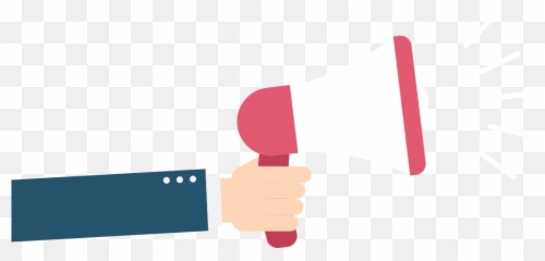 Holding A Megaphone Vector - Illustration Png,Megaphone Png