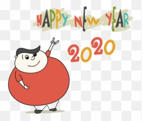 New Year Cartoon Happy Plant For 2020 - Celebration png