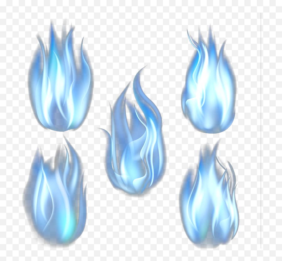 Blue Flame Fire Euclidean Vector - Blue Flame Transparent Png,Blue Flame Transparent