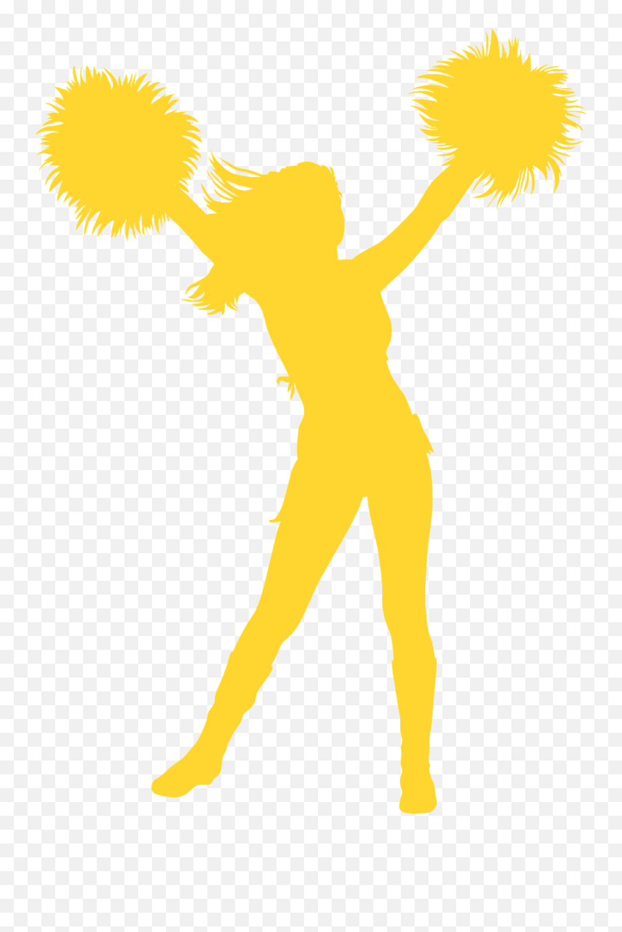 Cheerleader Silhouette - Free Vector Silhouettes Creazilla Illustration Png,Cheerleader Png