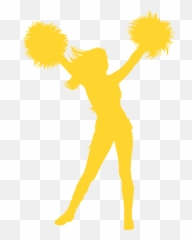 Cheerleader Silhouette - Free Vector Silhouettes Creazilla Illustration png