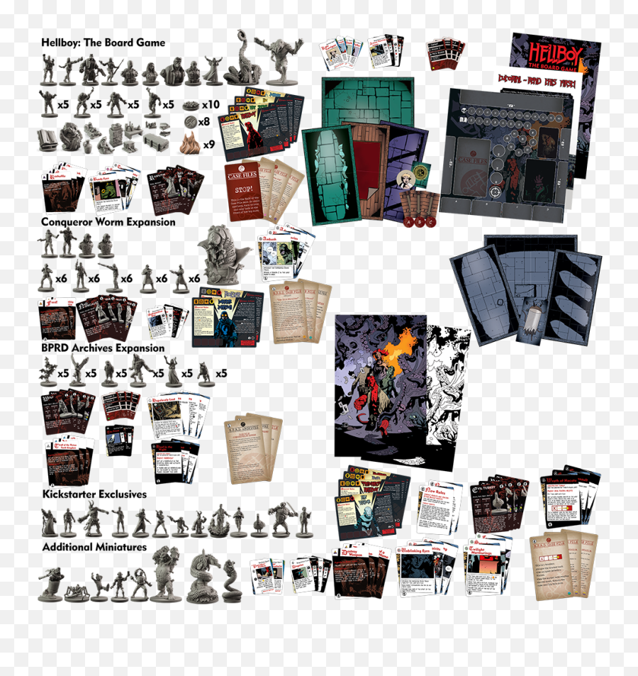 Hellboy Agent Pledge No Box - Hellboy The Board Game Edition W Kickstarter Exclusives Png,Hellboy Logo Png