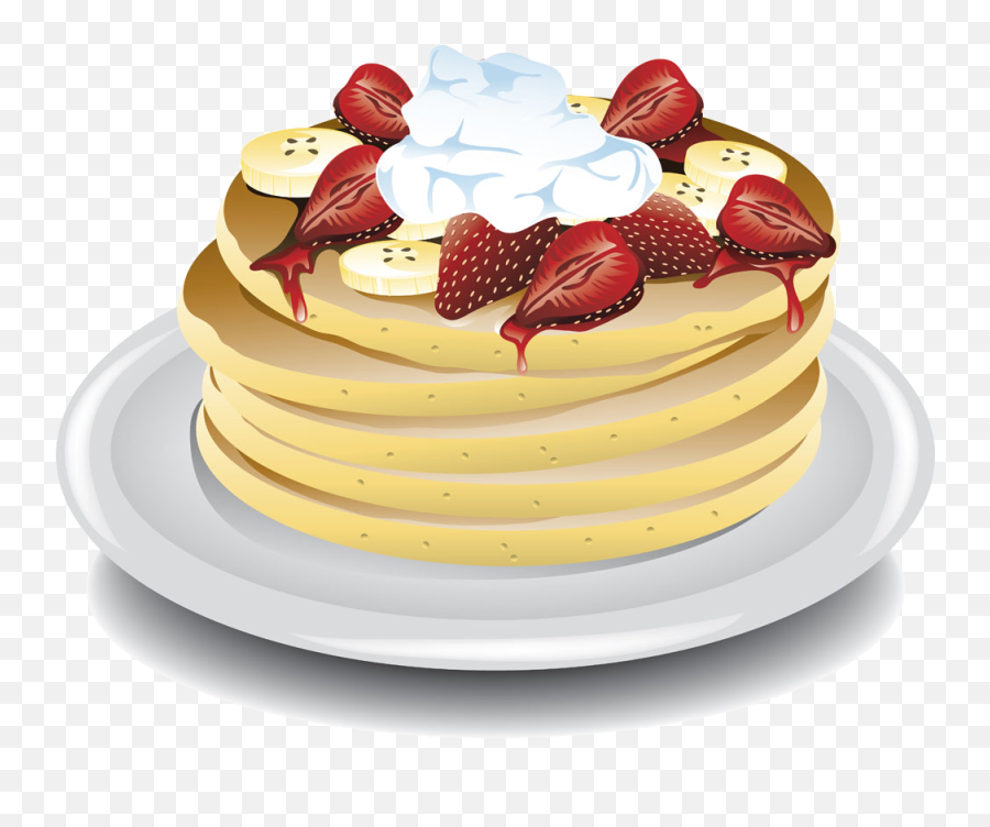 Pancake Png - Ice Cream Banana Pancakes Strawberry Clip Art Strawberry,Pancake Png