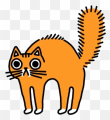 Cat Stickers Messages Sticker - Orange Cat Stickers Png,Orange Cat Png