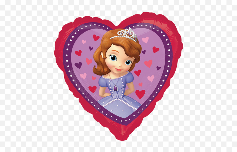 Sofia The First Heart Foil Balloon - Sofia The First Balloon Png,Sofia The First Png