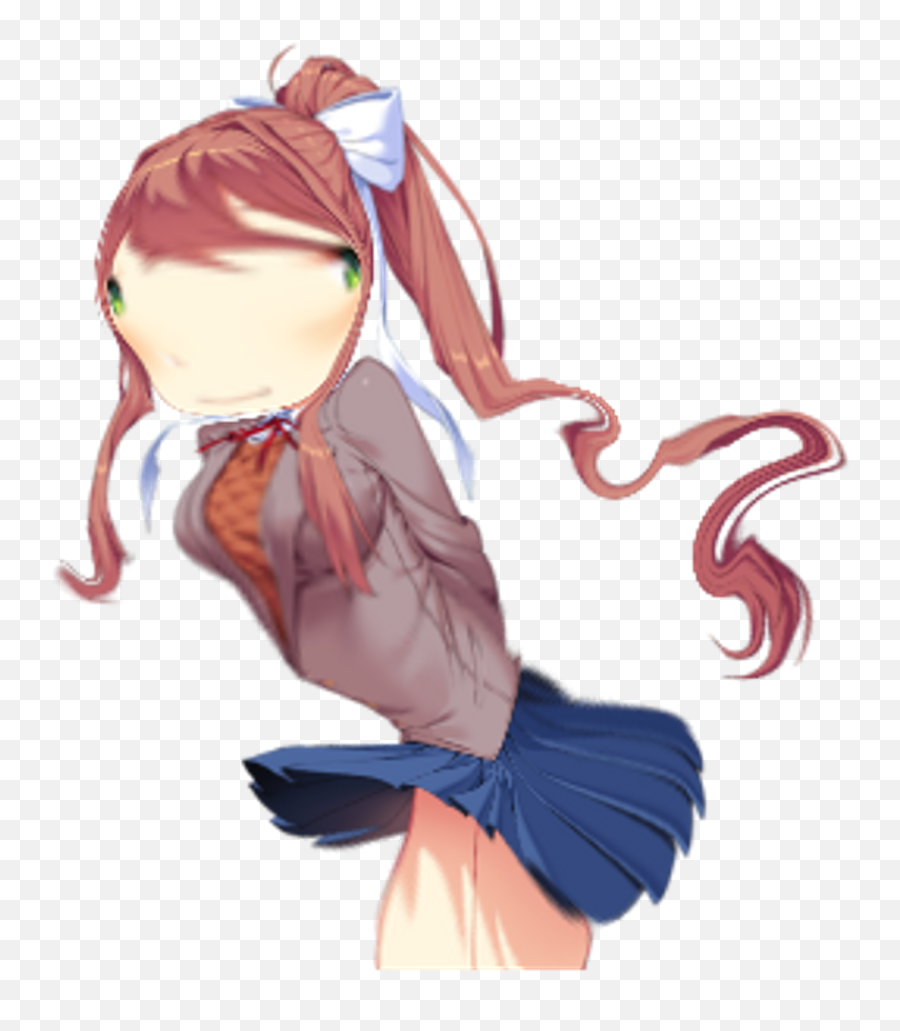 Just Monika Ddlc Dokidokiliteratureclub - Doki Doki Literature Club Monika Render Png,Monika Png