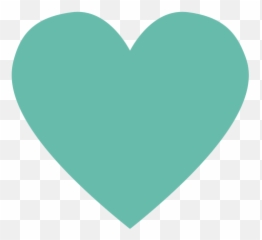 Transparent Png Svg Vector File - Teal Heart