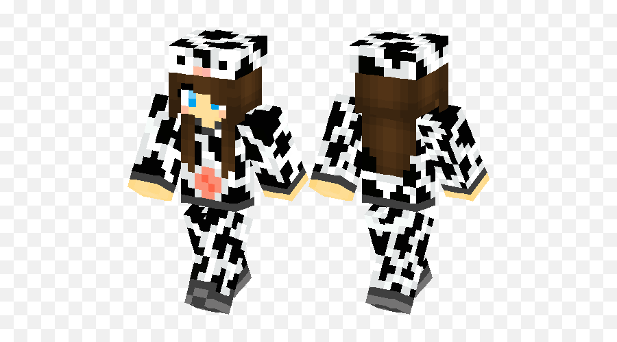 Download Minecraft Skins Girl Cow - Cow Girl Minecraft Png,Minecraft Cow Png