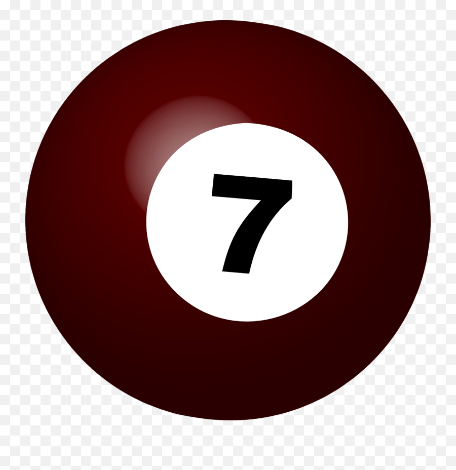 Pool Ball Number 7 Sphere - Free Vector Graphic On Pixabay Circle Png,Number 7 Png