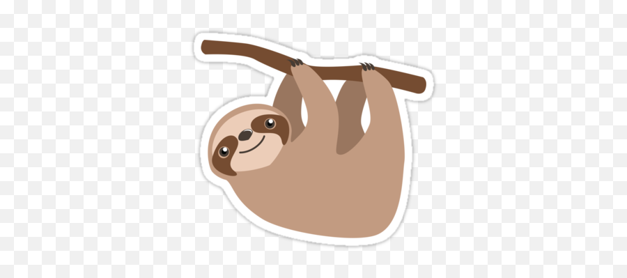 Sticker - Sloth Cartoon Png,Sloth Transparent