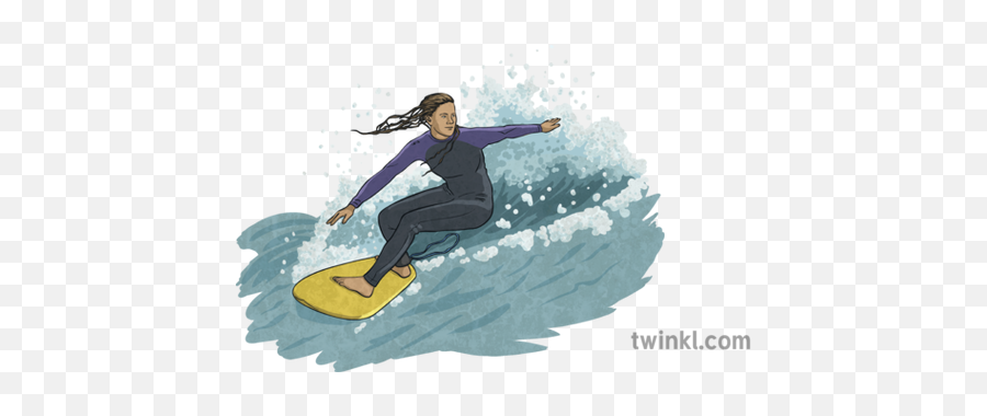 Surfer 2 Illustration - Illustration Png,Surfer Png